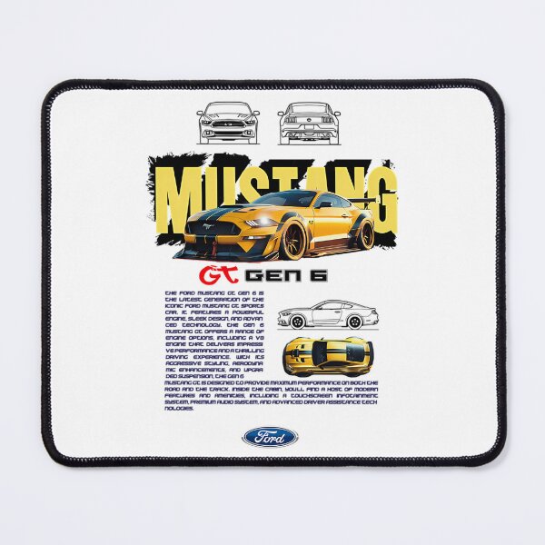Item preview, Ford Mustang GT Gen 6 Yellow American Muscle Car designed and sold by Aistementinp.