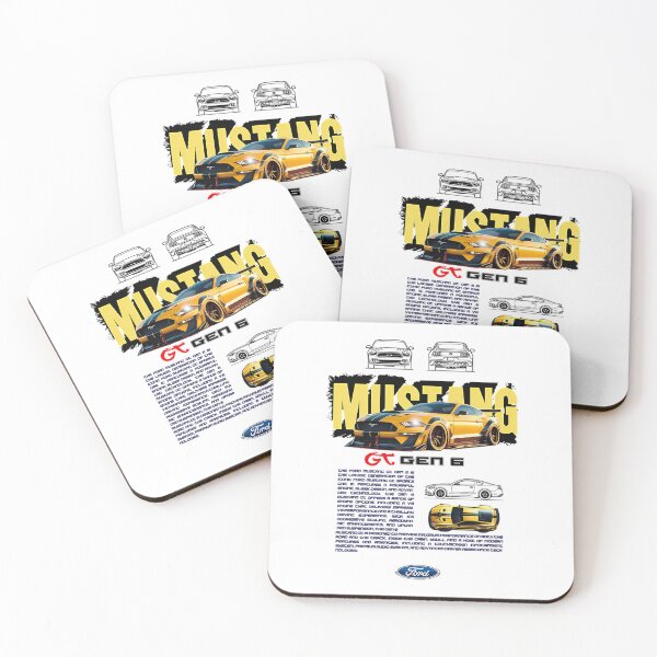 Item preview, Ford Mustang GT Gen 6 Yellow American Muscle Car designed and sold by Aistementinp.