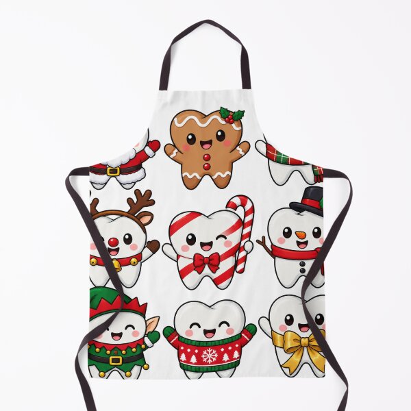 Item preview, Cute Christmas Teeth in Festive Holiday Costumes designed and sold by skyartdesign.