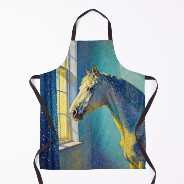 Item preview, White Horse by Sunny Window Pointillist designed and sold by KAMOCHI Art.