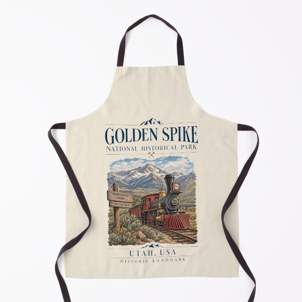 Item preview, Golden Spike National Historical Park, Utah, USA [Vintage Illustration] designed and sold by elektronen.