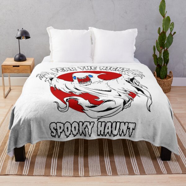 Item preview, Fear The Night Spooky Haunt Ghost Red Moon designed and sold by Custom Crest.