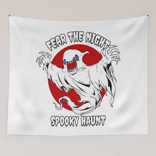 Item preview, Fear The Night Spooky Haunt Ghost Red Moon designed and sold by Custom Crest.