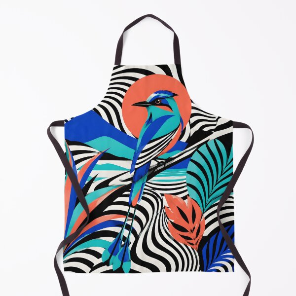 Artikelvorschau, Title Tropical Motmot Bird Geometric Op Art Illustration entworfen und verkauft von GutyzDesignsES.