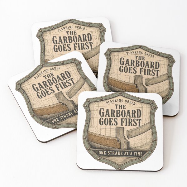 Item preview, The Garboard Goes First badge keel planking designed and sold by BoosterShop.