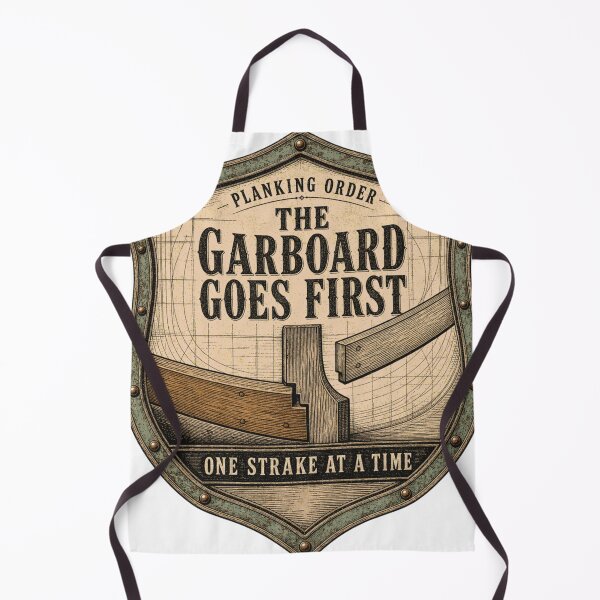Item preview, The Garboard Goes First badge keel planking designed and sold by BoosterShop.