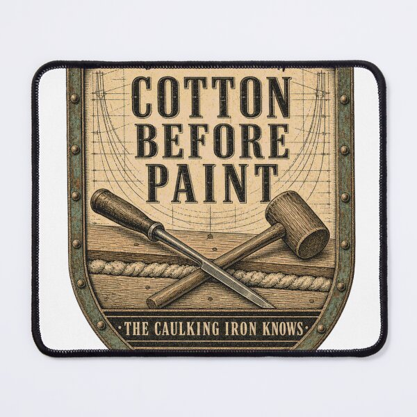 Item preview, Cotton Before Paint badge caulking iron and mallet designed and sold by BoosterShop.