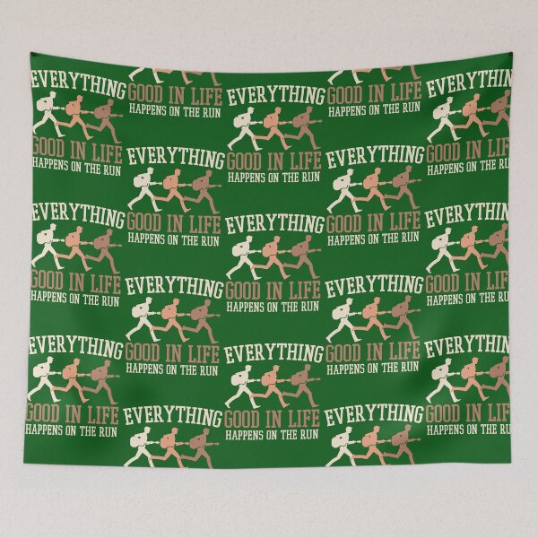 Item preview, EVERYTHING GOOD IN LIFE HAPPENS ON THE RUN Oversized  designed and sold by EveFarb.