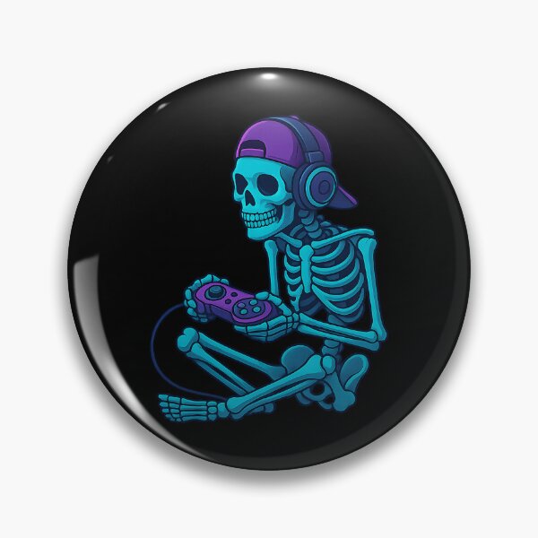 Item preview, Funny Skeleton Gamer Playing Video Games Halloween designed and sold by nryum.