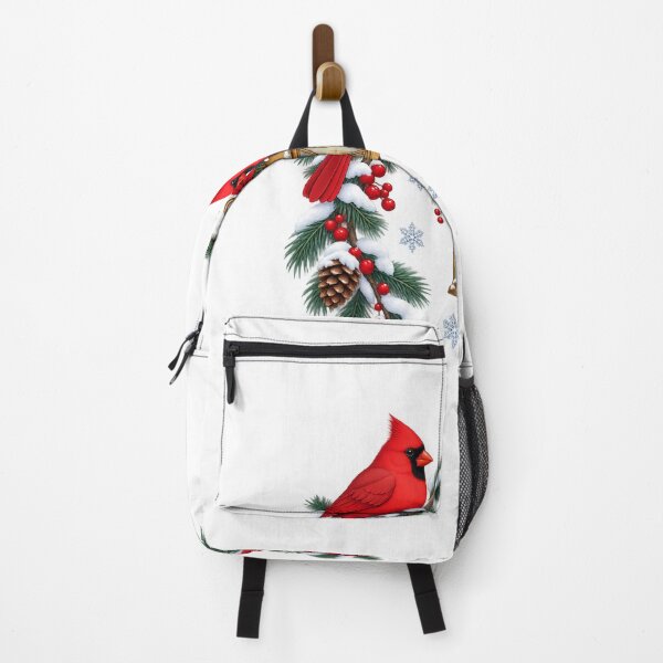 Item preview, Winter Cardinal Pair with Glowing Christmas Lantern designed and sold by skyartdesign.
