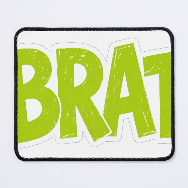 Item preview, Brat - Green Bold Text Aesthetic Sticker designed and sold by AviWear.