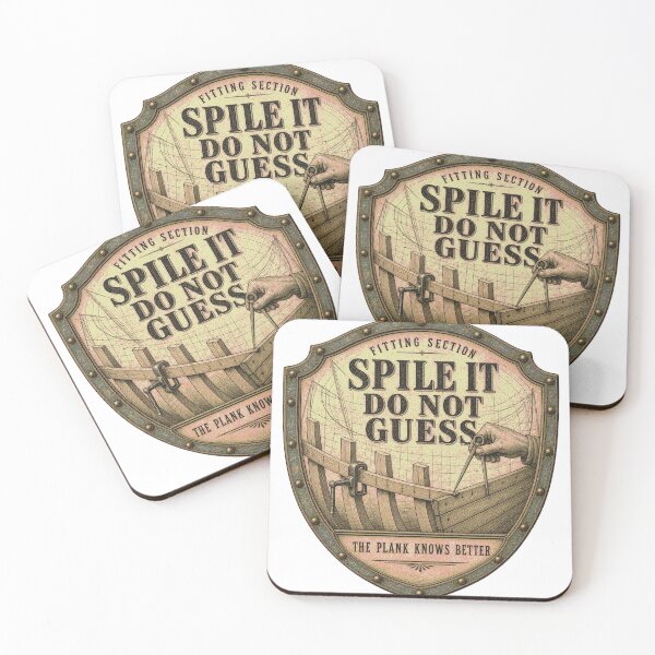 Item preview, Play It Do Not Guess badge planking boat carpentry designed and sold by BoosterShop.