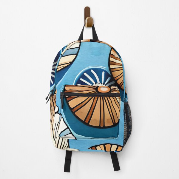 Item preview, Blue and Gold Seashell Pattern - Watercolor Coastal Design designed and sold by Gustavo Navarro.