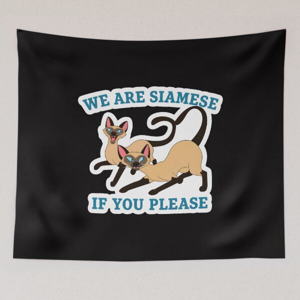 Item preview, We Are Siamese If You Please Cat  designed and sold by hamid-lew-haven.