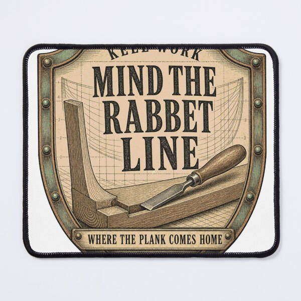 Item preview, Mind The Rabbet Line badge Kiel and Vorsteven Sponging designed and sold by BoosterShop.