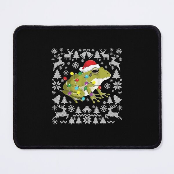 Item preview, Christmas Frog Tangled in Lights Ugly Sweater Design designed and sold by MiALopezArt.