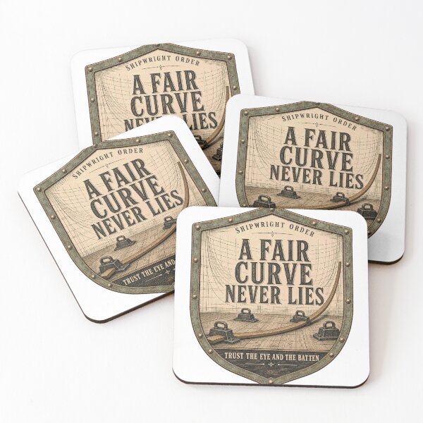 Item preview, A Fair Curve Never Lies badge, weights and weights designed and sold by BoosterShop.