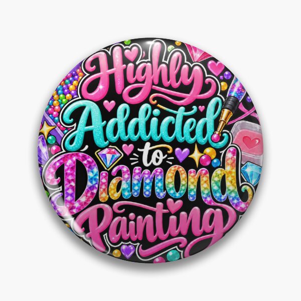 Item preview, Highly addicted to diamond painting  designed and sold by GyspySoulStudio.