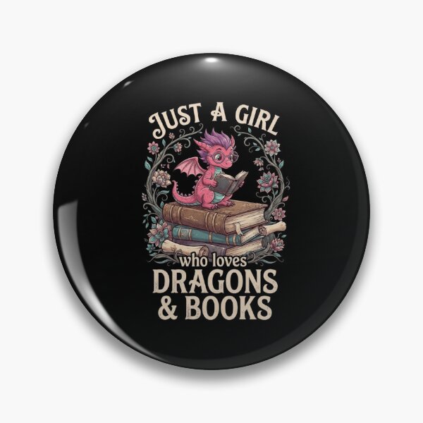 Item preview, Just A Girl Who Loves Dragons And Books Reading Fantasy Design designed and sold by Ostericaimusa.