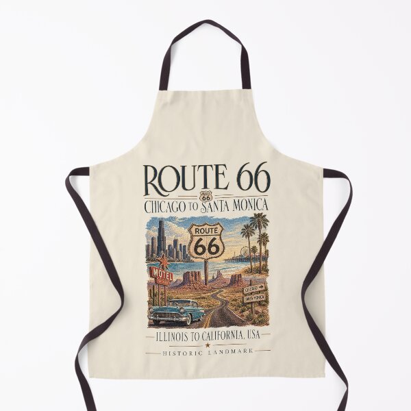 Item preview, Route 66 — Chicago to Santa Monica, Illinois to California, USA [Vintage Illustration] designed and sold by elektronen.