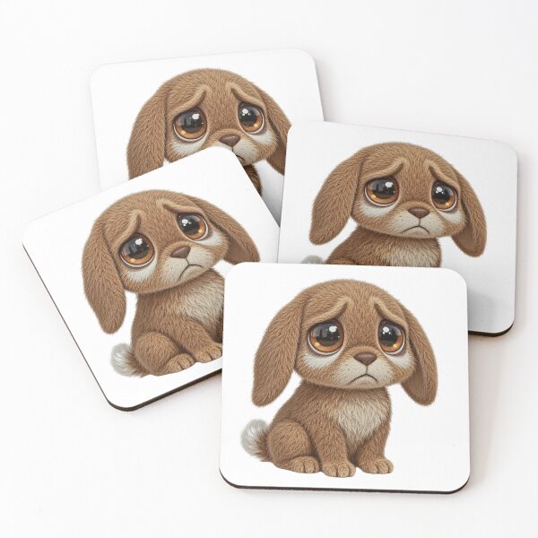 Item preview, Brown & White Floppy Eared Rabbit: Tender Eyes Collection designed and sold by EscapeArtist13.