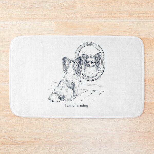 Item preview, Papillon I Am Charming Mirror Meme Dog Lover designed and sold by dian-rody-crest.