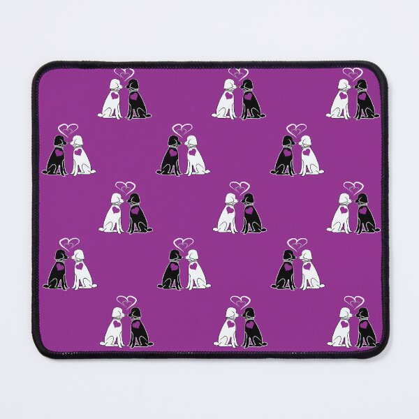 Item preview, Black & White Poodle Loves on Purple Background designed and sold by Digitalmyth's Designs.