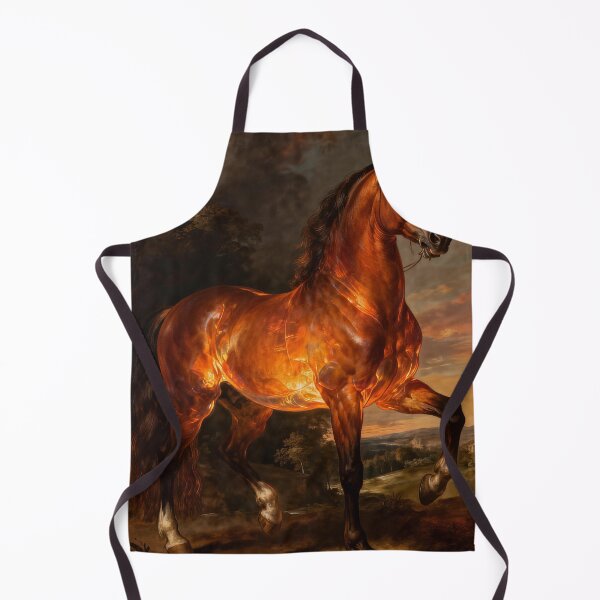 Item preview, Fiery Brown Horse Classical Landscape designed and sold by KAMOCHI Art.