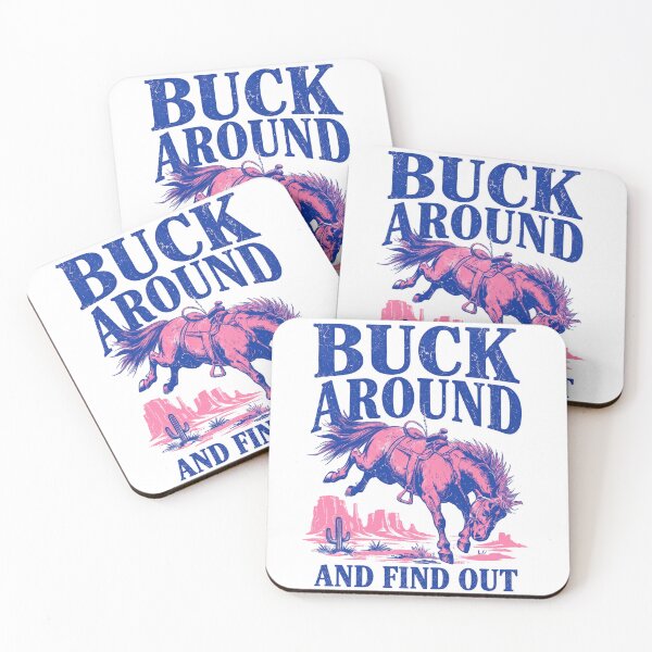Item preview, Buck Around And Find Out Funny Western Rodeo Horse designed and sold by justinhmorton.