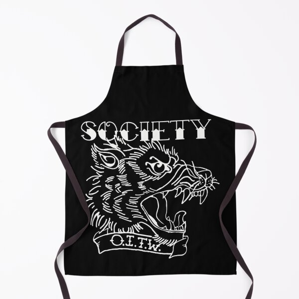 Item preview, Society Wolf Head Outline Banner designed and sold by DemiAsselin7.