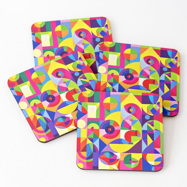 Item preview, Colorful And Vibrant Retro Geometric Abstract Art Design   designed and sold by DEC02.