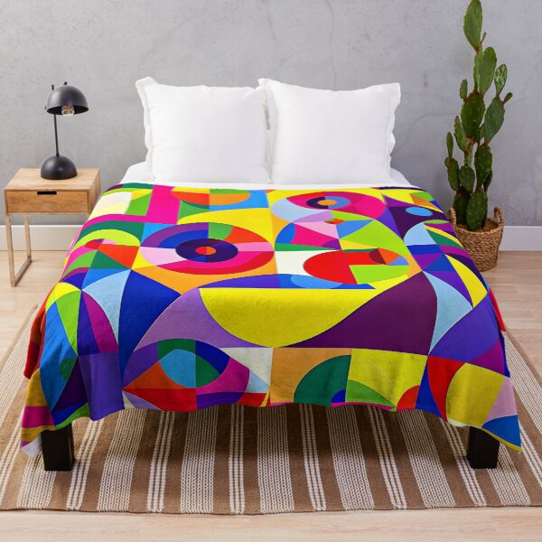 Item preview, Colorful And Vibrant Retro Geometric Abstract Art Design   designed and sold by DEC02.