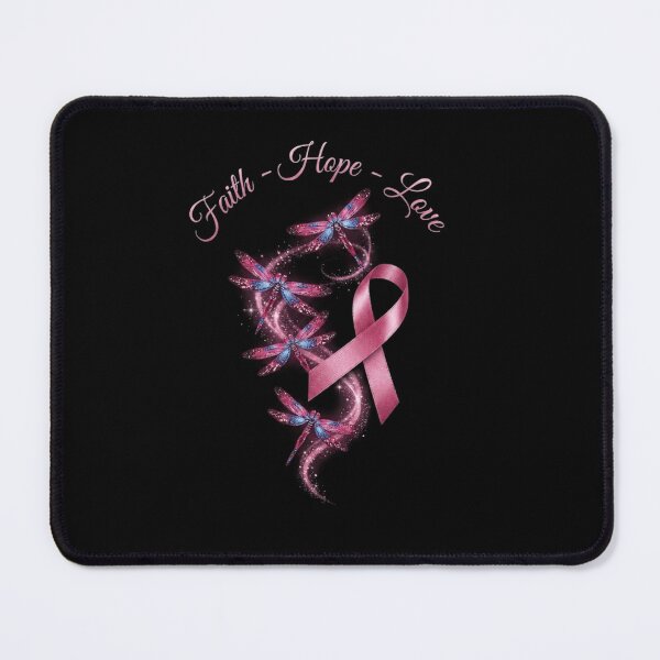Item preview, Faith Hope Love Pink Ribbon Dragonflies Breast Cancer Awareness designed and sold by Ostericaimusa.