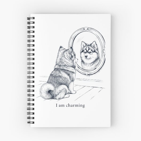 Item preview, Pomsky I Am Charming Mirror Meme Dog Lover designed and sold by dian-rody-crest.