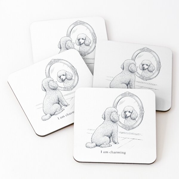 Item preview, Poodle I Am Charming Mirror Meme Dog Lover designed and sold by dian-rody-crest.