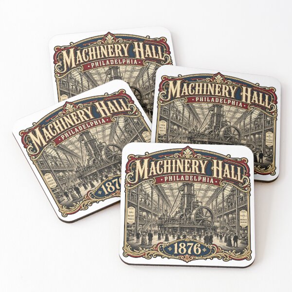 Item preview, Machinery Hall Philadelphia 1876 – Centennial Exhibition designed and sold by Past in Threads.