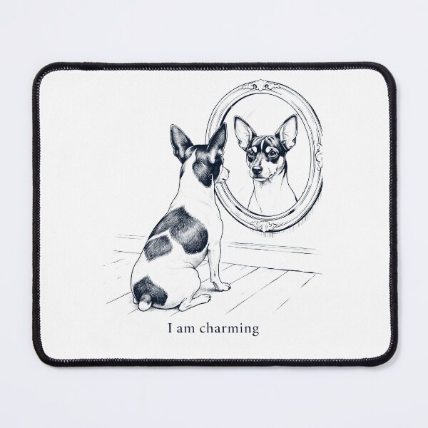 Item preview, Rat Terrier I Am Charming Mirror Meme Dog Lover designed and sold by dian-rody-crest.