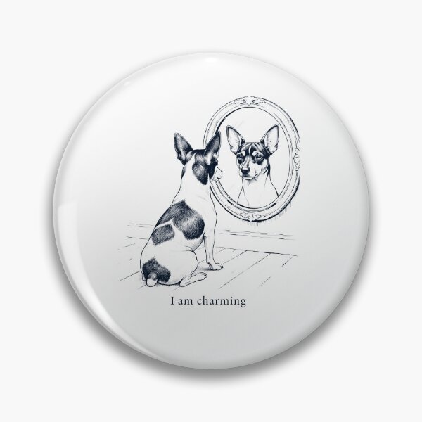 Artikelvorschau, Rat Terrier Ich bin charmant Spiegel-Meme Hundeliebhaber entworfen und verkauft von dian-rody-crest.