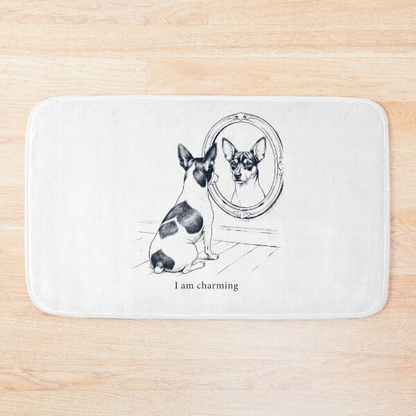 Item preview, Rat Terrier I Am Charming Mirror Meme Dog Lover designed and sold by dian-rody-crest.