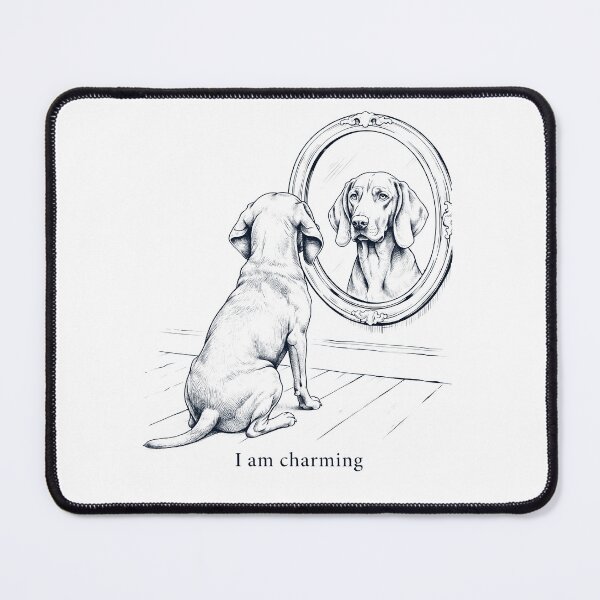 Item preview, Redbone Coonhound I Am Charming Mirror Meme Dog Lover designed and sold by dian-rody-crest.