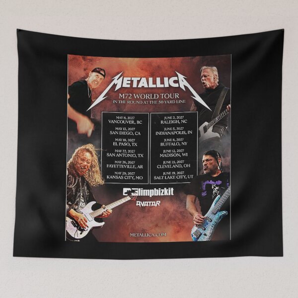 Item preview, METALLICABAND IS BRINGING THE M72 TOUR BACK IN 2027 designed and sold by EnderskunkEmpor.
