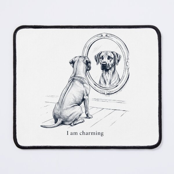 Item preview, Rhodesian Ridgeback I Am Charming Mirror Meme Dog Lover designed and sold by dian-rody-crest.