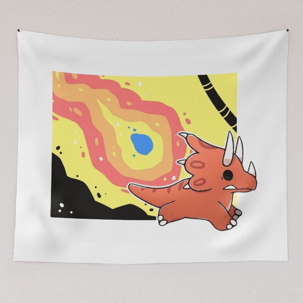 Item preview, Cute Little Fire Breathing Dinosaur Monster designed and sold by Wild-Misfits.