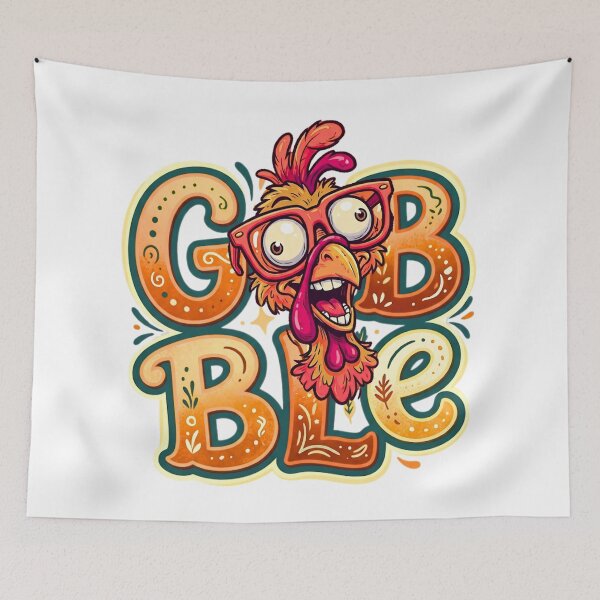 Item preview, Funny retro turkey with glasses! Glory to the turkey! designed and sold by VibranPalette.