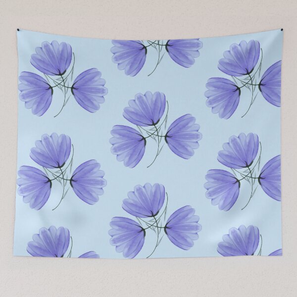 Item preview, Blue Flowers 001 designed and sold by Candie Witherspoon.