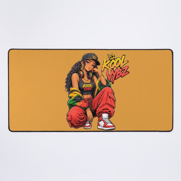 Item preview, Kool Vybz Hip Hop Queen – Reggae Streetwear Girl with Crown designed and sold by digitalbob60.