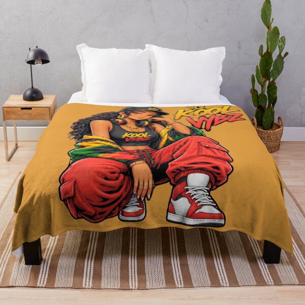 Item preview, Kool Vybz Hip Hop Queen – Reggae Streetwear Girl with Crown designed and sold by digitalbob60.