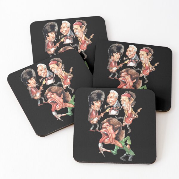 Item preview, The Rolling Stones Rock Music Band Members Caricature designed and sold by DemiAsselin7.
