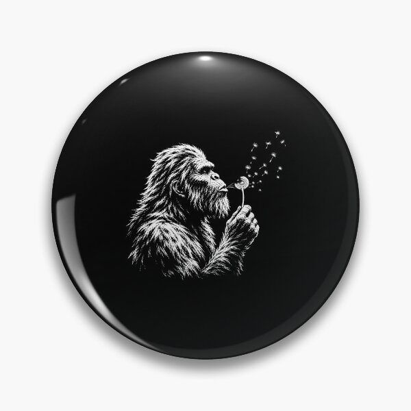 Item preview, Bigfoot Blowing Dandelion Vintage Sasquatch Wilderness Nature designed and sold by Glow-Paw-Studio.