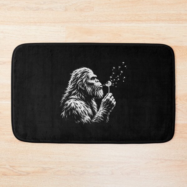 Item preview, Bigfoot Blowing Dandelion Vintage Sasquatch Wilderness Nature designed and sold by Glow-Paw-Studio.